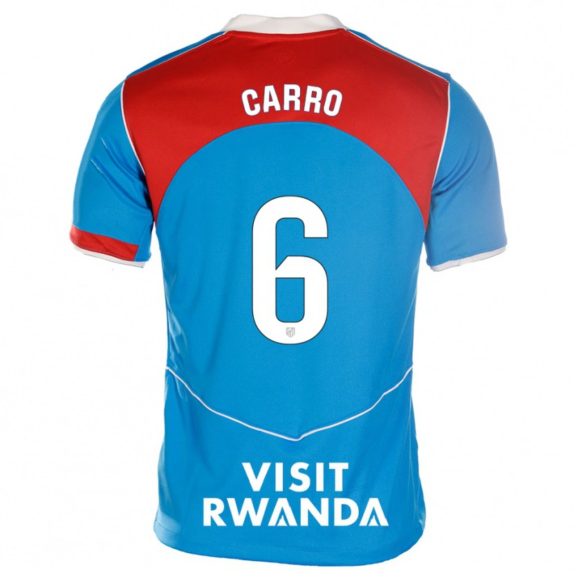 Danxen Męski Mikel Carro #6 Niebiesko-Biały Trzeci Komplet Koszulka 2025/26 Koszulki Klubowe