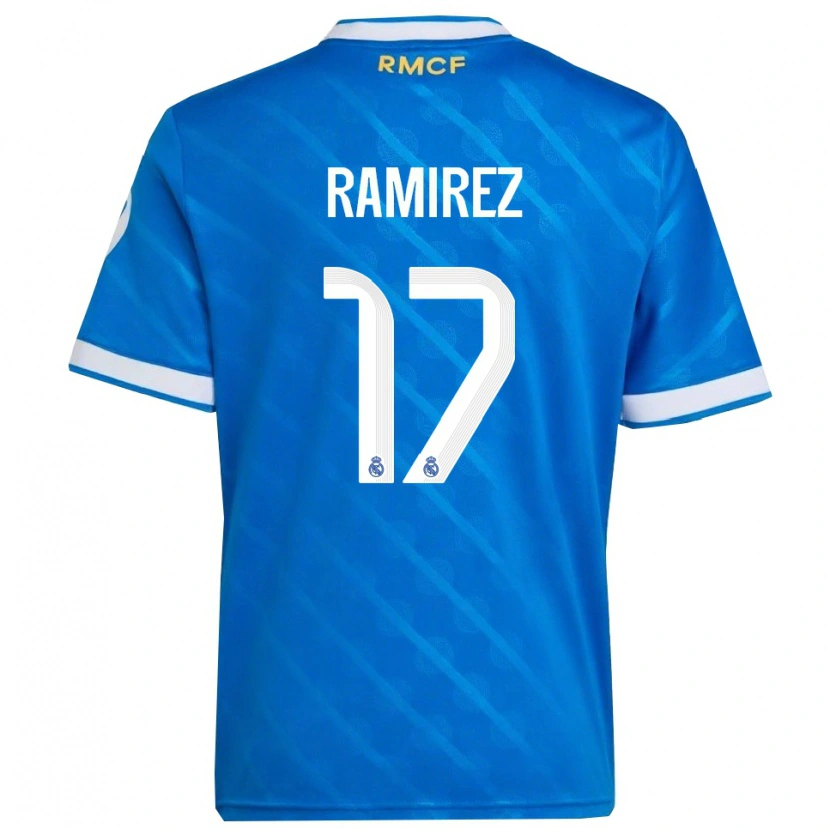 Danxen Męski Darío Ramírez #17 Niebiesko-Biały Trzeci Komplet Koszulka 2025/26 Koszulki Klubowe