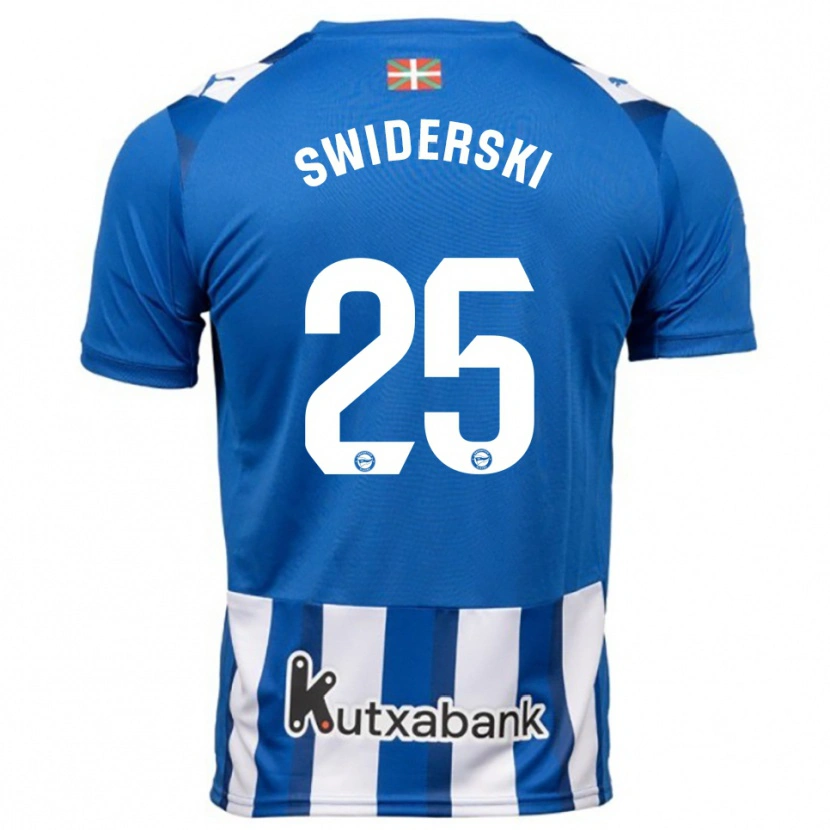 Danxen Kobiety Grégoire Swiderski #25 Niebiesko-Biały Domowa Koszulka 2025/26 Koszulki Klubowe