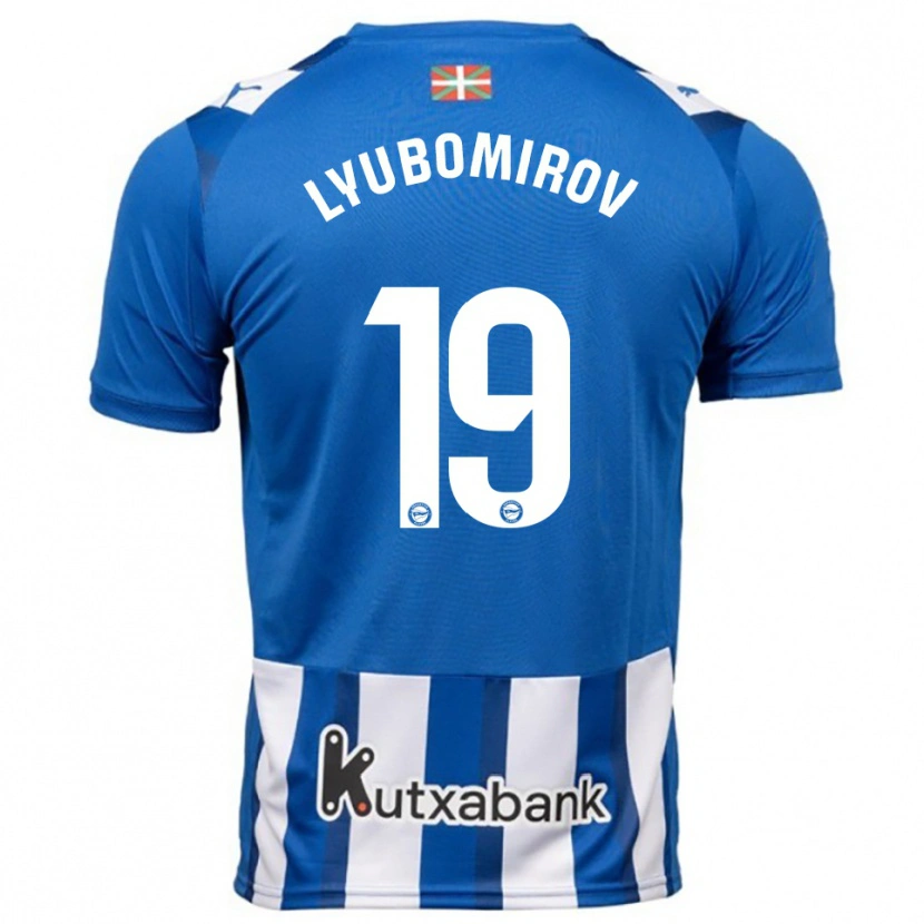 Danxen Kobiety Daniel Lyubomirov #19 Niebiesko-Biały Domowa Koszulka 2025/26 Koszulki Klubowe