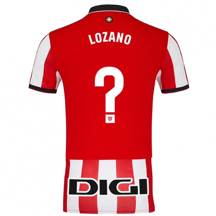 Danxen Kobiety Manex Lozano #0 Czerwono-Biały Domowa Koszulka 2025/26 Koszulki Klubowe