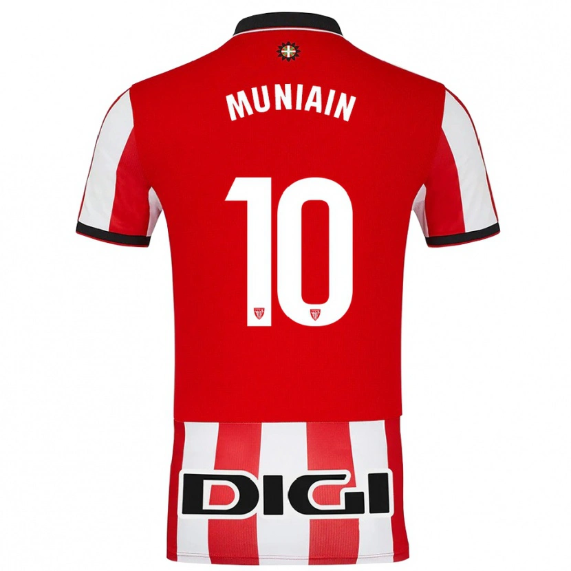 Danxen Kobiety Iker Muniain #10 Czerwono-Biały Domowa Koszulka 2025/26 Koszulki Klubowe