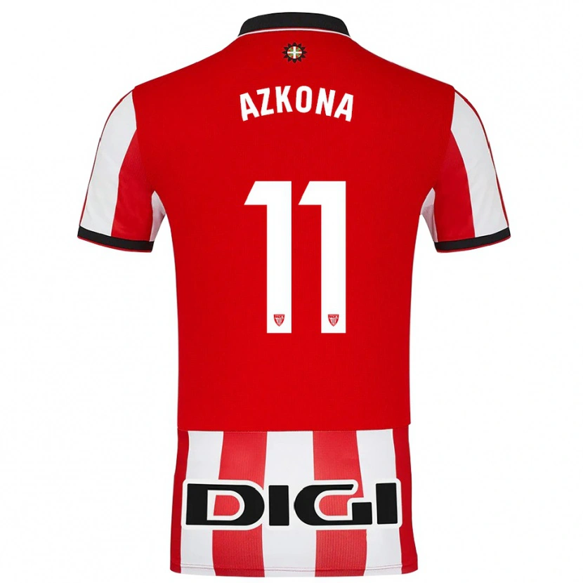 Danxen Kobiety Ane Azkona Fuente #11 Czerwono-Biały Domowa Koszulka 2025/26 Koszulki Klubowe