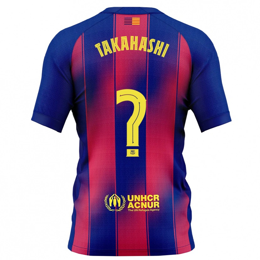 Danxen Kobiety Niko Takahashi #0 Niebiesko-Czerwony Domowa Koszulka 2025/26 Koszulki Klubowe
