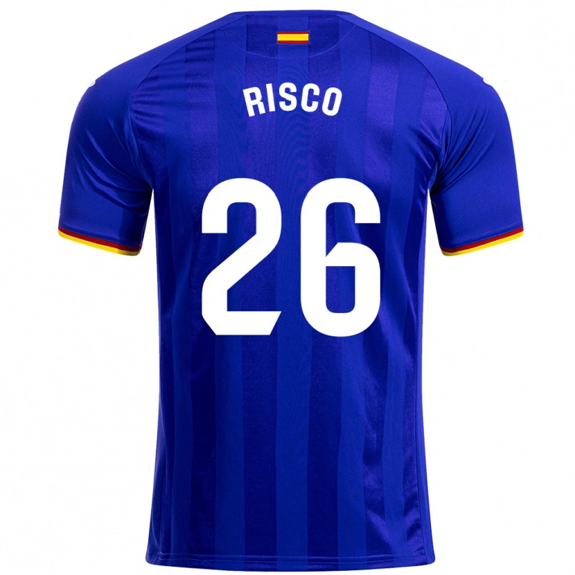 Danxen Kobiety Alberto Risco #26 Niebiesko-Czerwono-Żółty Domowa Koszulka 2025/26 Koszulki Klubowe