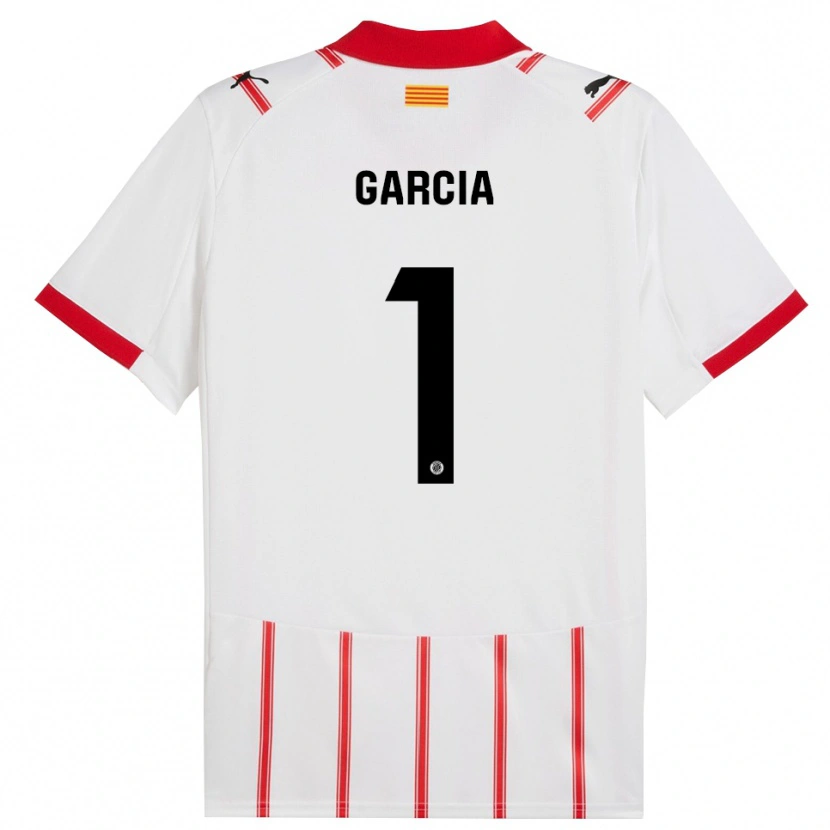 Danxen Kobiety Lucas García #1 Biało-Czerwony Domowa Koszulka 2025/26 Koszulki Klubowe