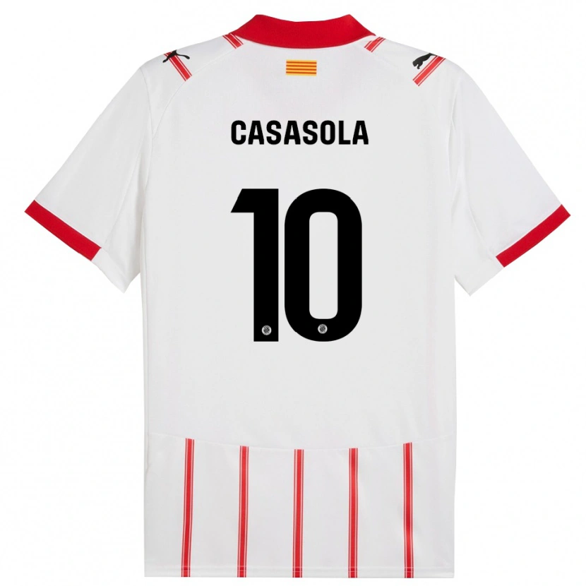 Danxen Kobiety Derek Casasola #10 Biało-Czerwony Domowa Koszulka 2025/26 Koszulki Klubowe