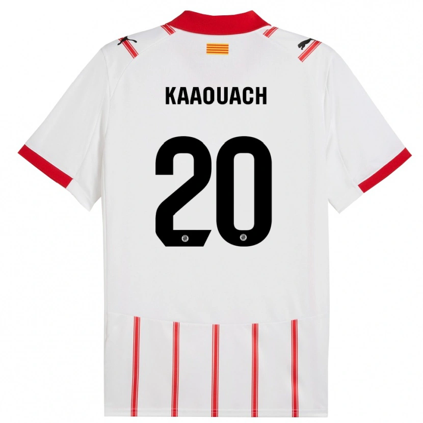 Danxen Kobiety Nabil Kaaouach #20 Biało-Czerwony Domowa Koszulka 2025/26 Koszulki Klubowe
