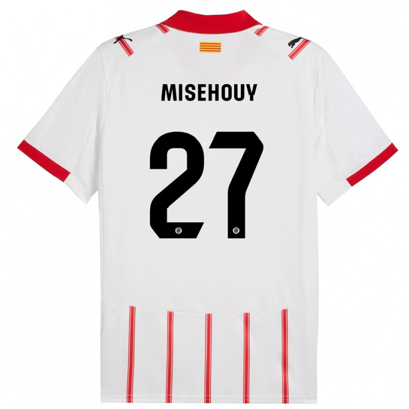 Danxen Kobiety Gabriel Misehouy #27 Biało-Czerwony Domowa Koszulka 2025/26 Koszulki Klubowe