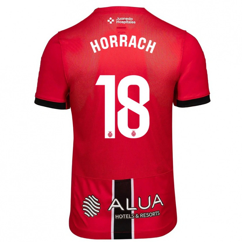 Danxen Kobiety Barto Horrach #18 Czerwono-Czarny Domowa Koszulka 2025/26 Koszulki Klubowe