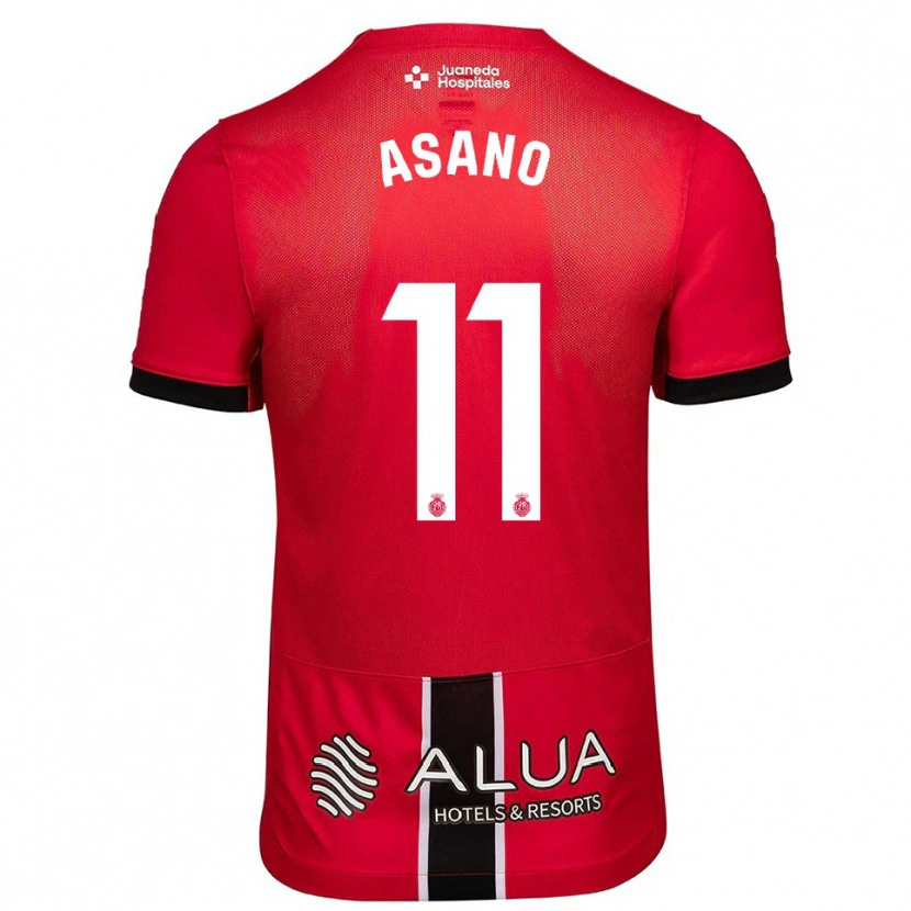 Danxen Kobiety Takuma Asano #11 Czerwono-Czarny Domowa Koszulka 2025/26 Koszulki Klubowe