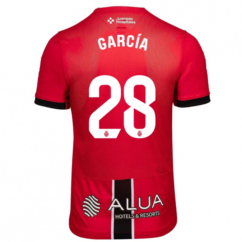 Danxen Kobiety Jandro García #28 Czerwono-Czarny Domowa Koszulka 2025/26 Koszulki Klubowe