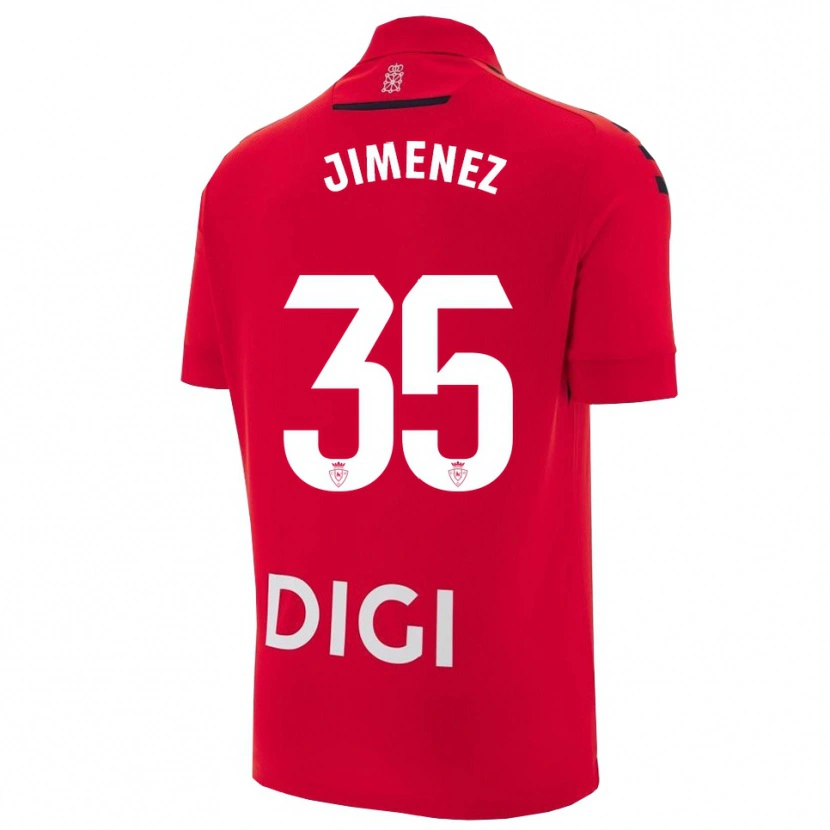 Danxen Kobiety Álex Jimenez #35 Czerwono-Czarny Domowa Koszulka 2025/26 Koszulki Klubowe