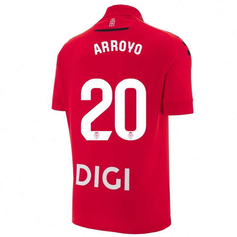 Danxen Kobiety Roberto Arroyo #20 Czerwono-Czarny Domowa Koszulka 2025/26 Koszulki Klubowe