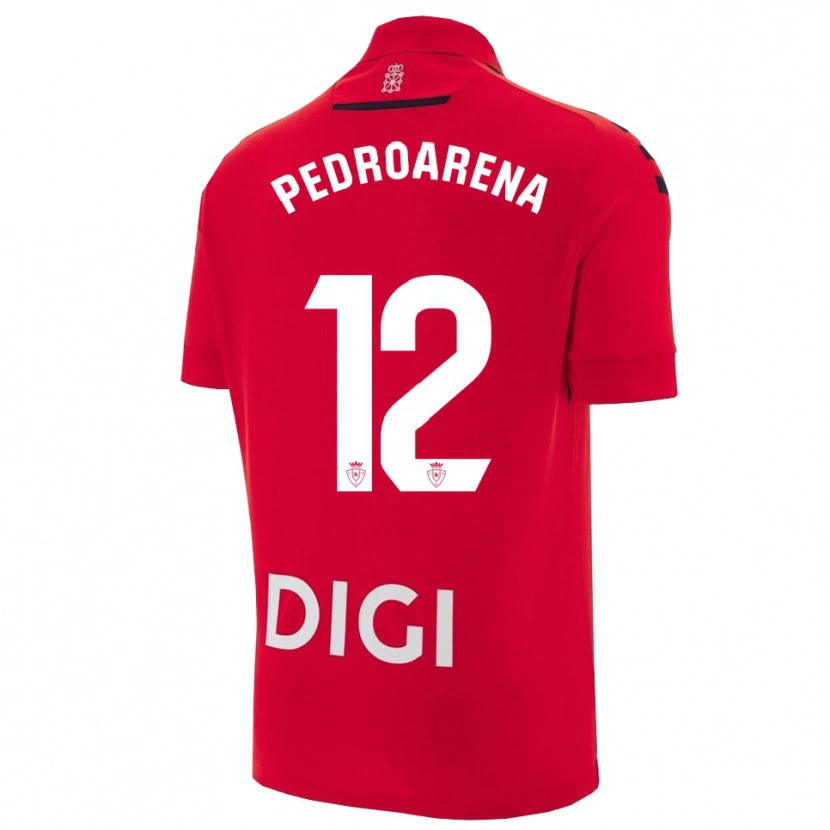 Danxen Kobiety Martin Pedroarena #12 Czerwono-Czarny Domowa Koszulka 2025/26 Koszulki Klubowe
