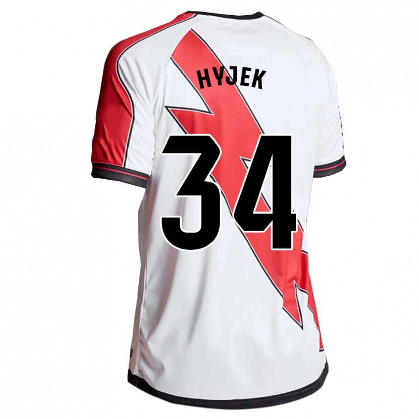 Danxen Kobiety David Hyjek #34 Biało-Czerwony Domowa Koszulka 2025/26 Koszulki Klubowe
