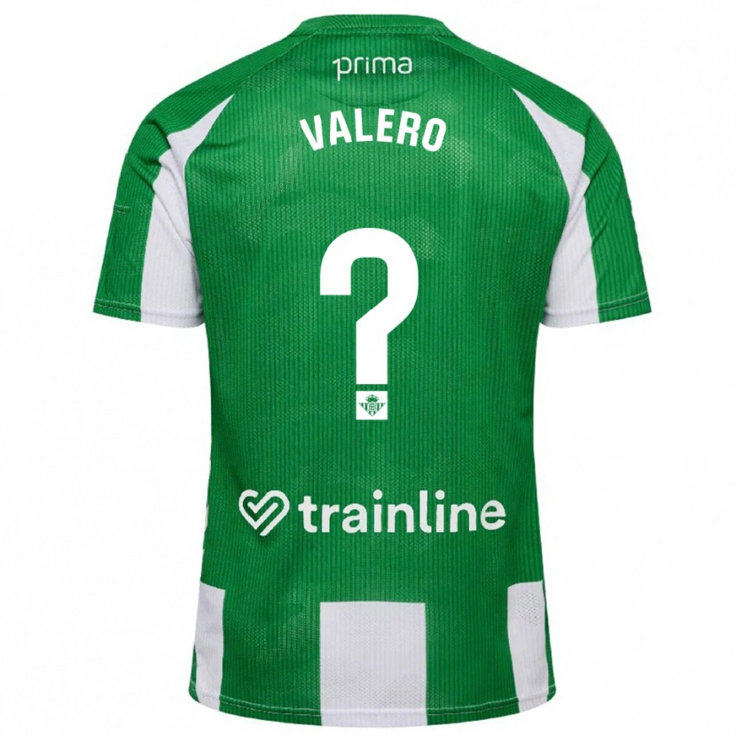 Danxen Kobiety Antonio Valero #0 Zielono-Biały Domowa Koszulka 2025/26 Koszulki Klubowe