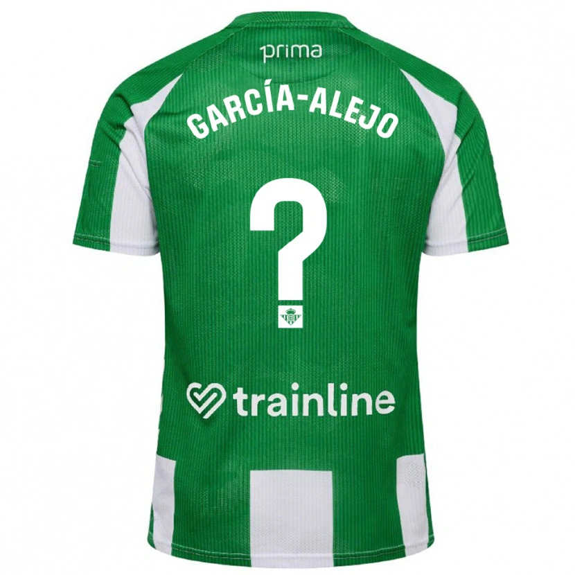 Danxen Kobiety Raúl García-Alejo #0 Zielono-Biały Domowa Koszulka 2025/26 Koszulki Klubowe