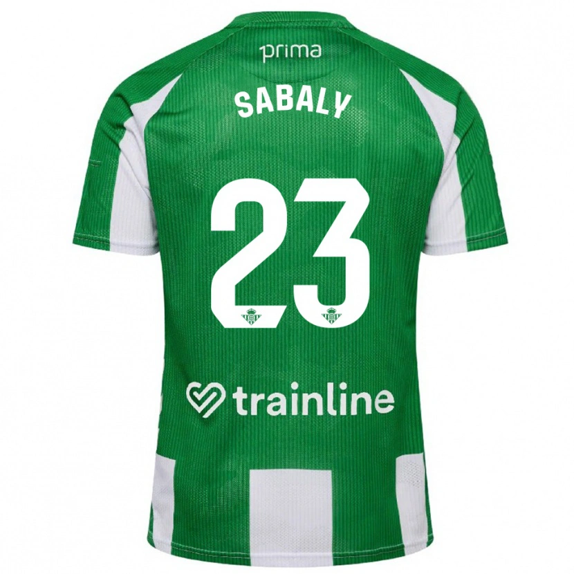 Danxen Kobiety Youssouf Sabaly #23 Zielono-Biały Domowa Koszulka 2025/26 Koszulki Klubowe