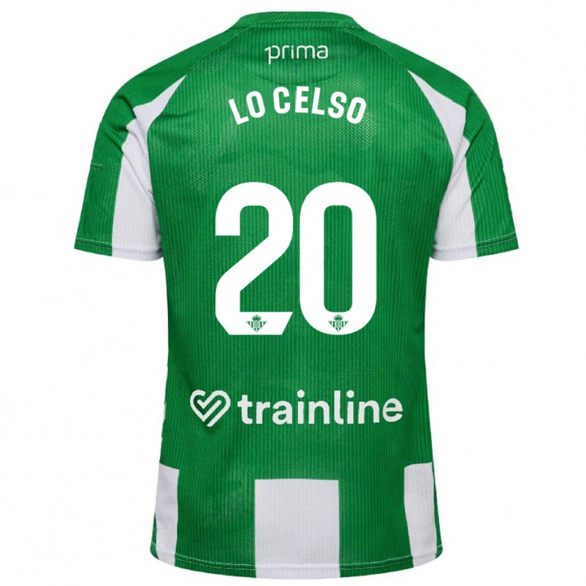 Danxen Kobiety Giovani Lo Celso #20 Zielono-Biały Domowa Koszulka 2025/26 Koszulki Klubowe