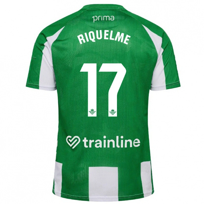 Danxen Kobiety Rodrigo Riquelme #17 Zielono-Biały Domowa Koszulka 2025/26 Koszulki Klubowe