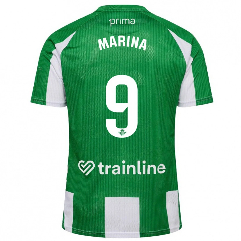 Danxen Kobiety Rodrigo Marina #9 Zielono-Biały Domowa Koszulka 2025/26 Koszulki Klubowe
