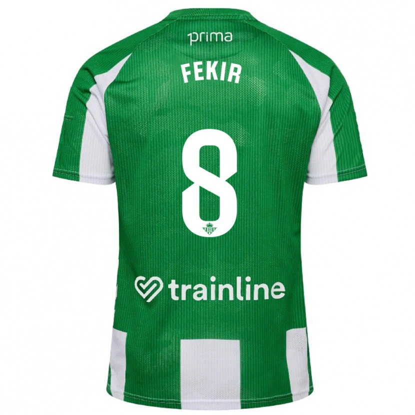 Danxen Kobiety Nabil Fekir #8 Zielono-Biały Domowa Koszulka 2025/26 Koszulki Klubowe