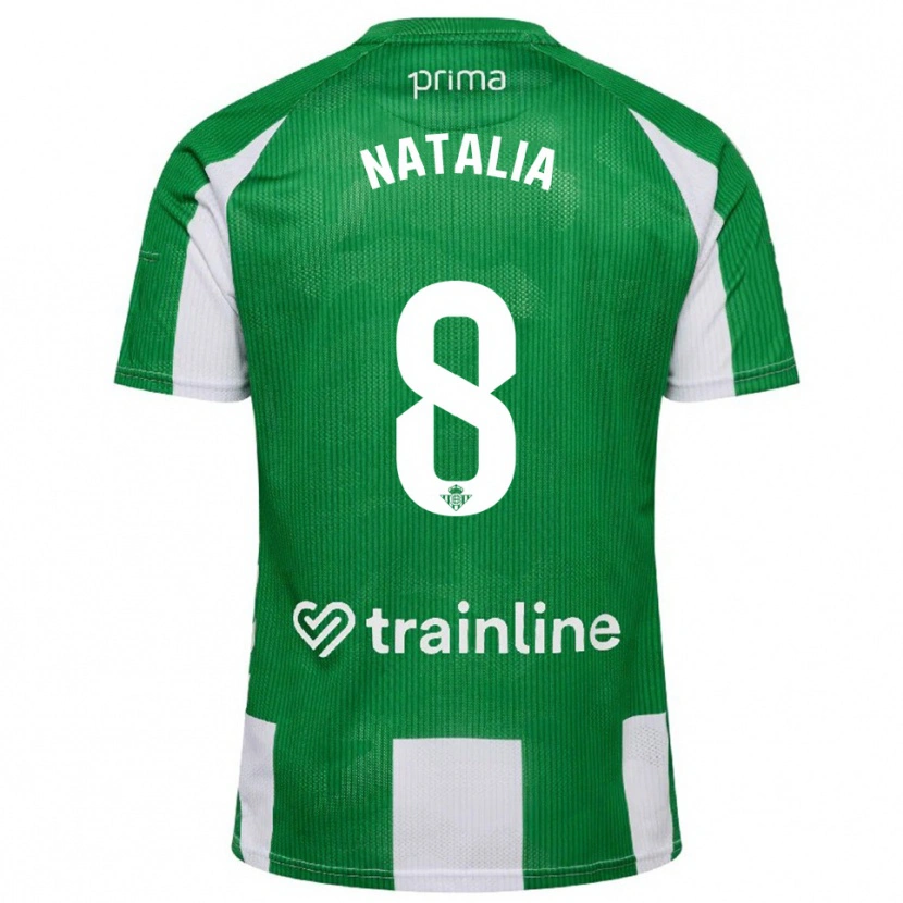 Danxen Kobiety Natalia Montilla Martinez #8 Zielono-Biały Domowa Koszulka 2025/26 Koszulki Klubowe