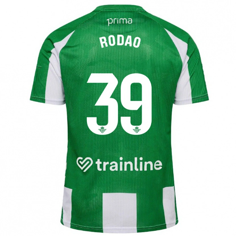 Danxen Kobiety Alba Rodao #39 Zielono-Biały Domowa Koszulka 2025/26 Koszulki Klubowe