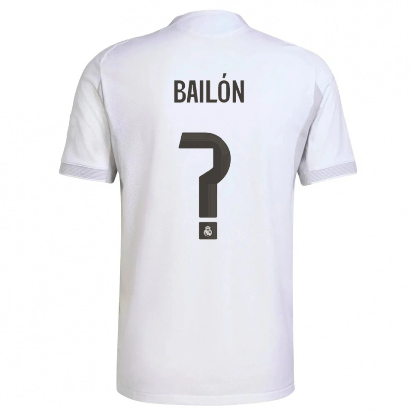 Danxen Kobiety Javi Bailón #0 Biało-Żółty Domowa Koszulka 2025/26 Koszulki Klubowe