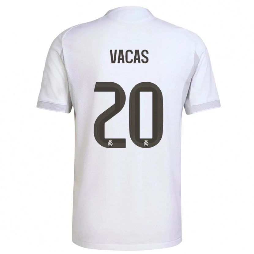 Danxen Kobiety Juan Vacas #20 Biało-Żółty Domowa Koszulka 2025/26 Koszulki Klubowe