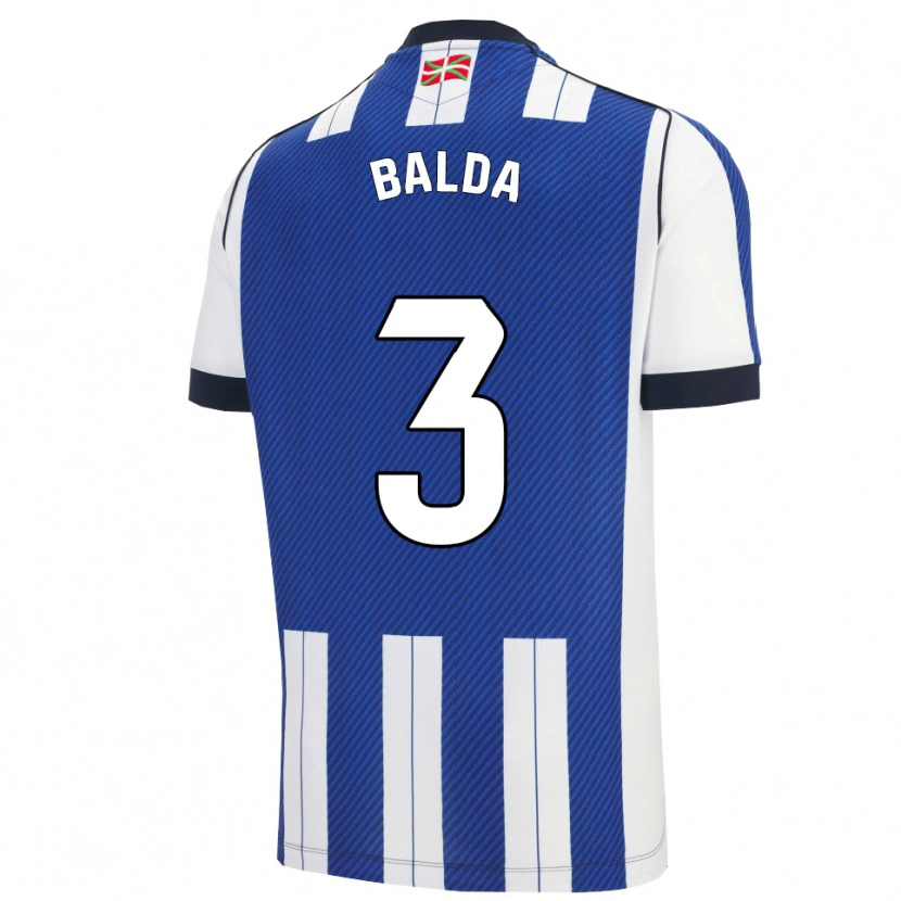 Danxen Kobiety Jon Balda #3 Niebiesko-Biały Domowa Koszulka 2025/26 Koszulki Klubowe
