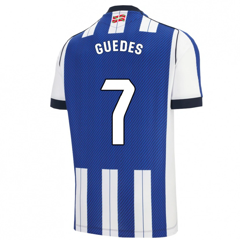 Danxen Kobiety Gonçalo Guedes #7 Niebiesko-Biały Domowa Koszulka 2025/26 Koszulki Klubowe