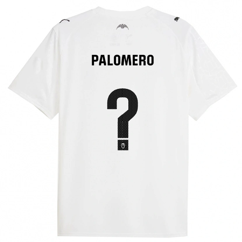 Danxen Kobiety Marc Palomero #0 Biało-Czarny Domowa Koszulka 2025/26 Koszulki Klubowe