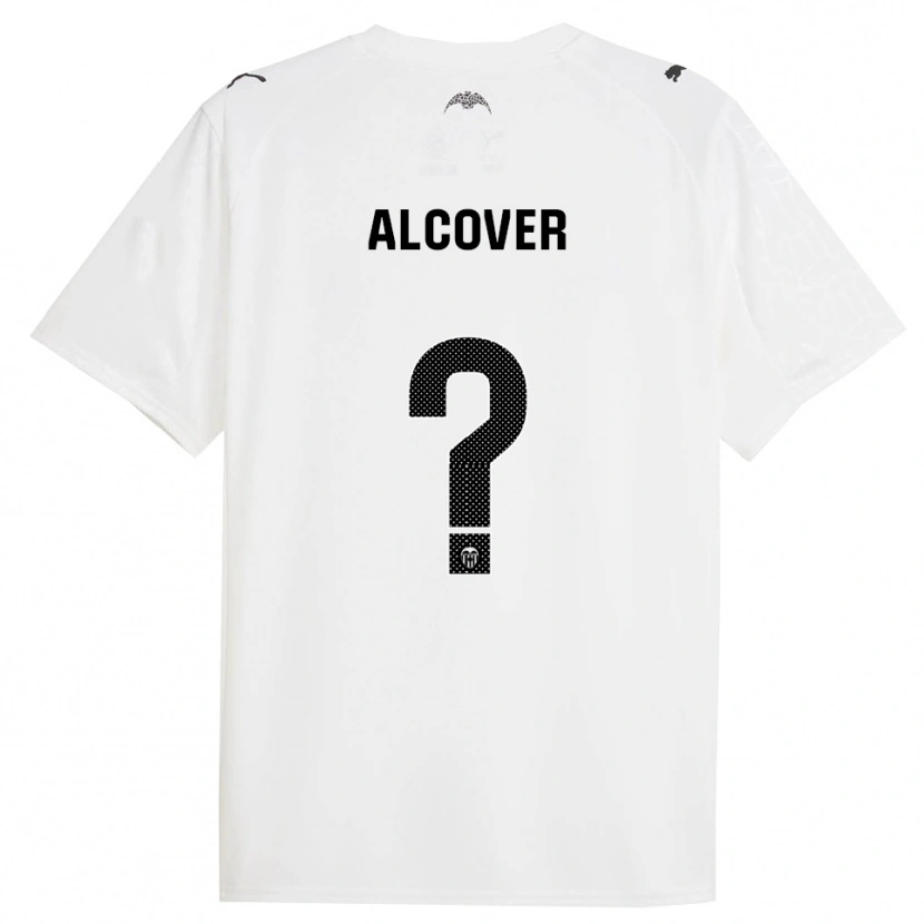 Danxen Kobiety David Alcover #0 Biało-Czarny Domowa Koszulka 2025/26 Koszulki Klubowe