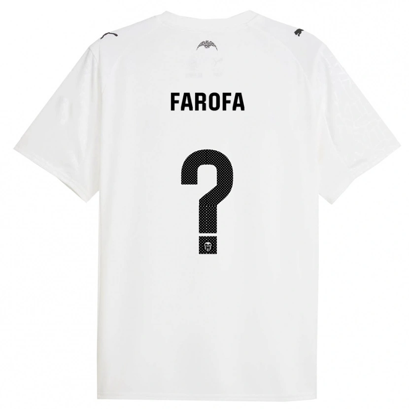Danxen Kobiety Rodrigo Farofa #0 Biało-Czarny Domowa Koszulka 2025/26 Koszulki Klubowe