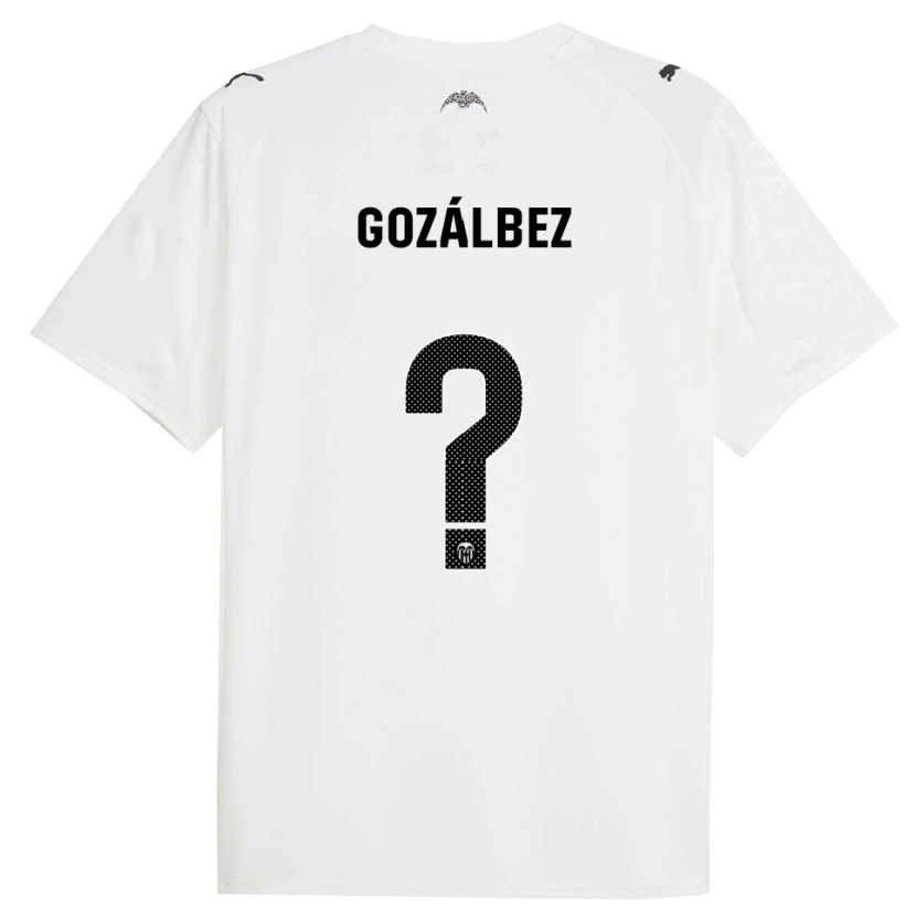 Danxen Kobiety Pablo Gozálbez #0 Biało-Czarny Domowa Koszulka 2025/26 Koszulki Klubowe