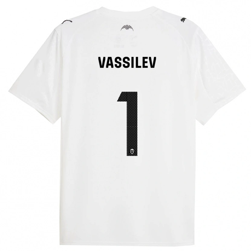 Danxen Kobiety David Vassilev #1 Biało-Czarny Domowa Koszulka 2025/26 Koszulki Klubowe