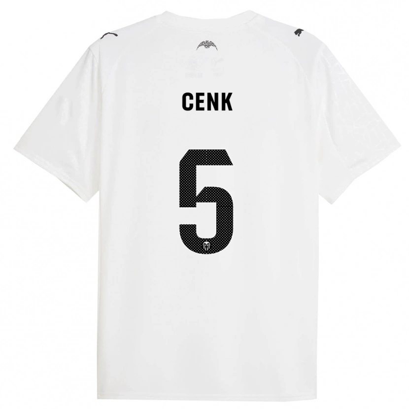 Danxen Kobiety Cenk Özkacar #5 Biało-Czarny Domowa Koszulka 2025/26 Koszulki Klubowe