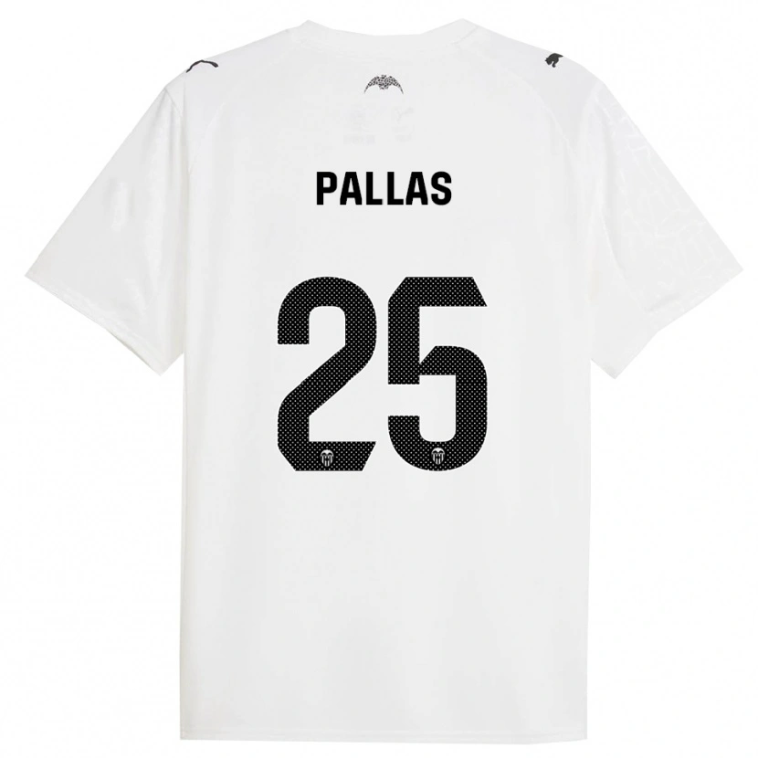 Danxen Kobiety Nerea Pallas #25 Biało-Czarny Domowa Koszulka 2025/26 Koszulki Klubowe