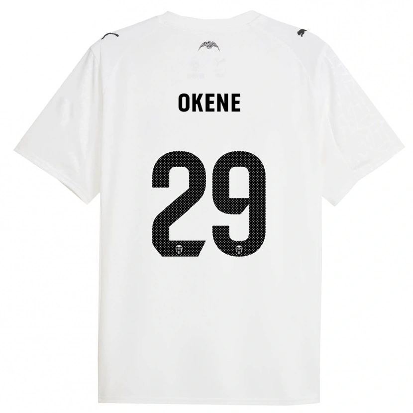 Danxen Kobiety Andrea Okene #29 Biało-Czarny Domowa Koszulka 2025/26 Koszulki Klubowe
