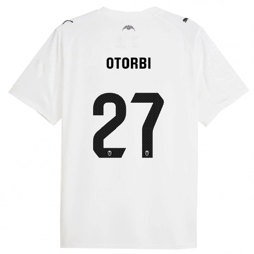 Danxen Kobiety David Otorbi #27 Biało-Czarny Domowa Koszulka 2025/26 Koszulki Klubowe