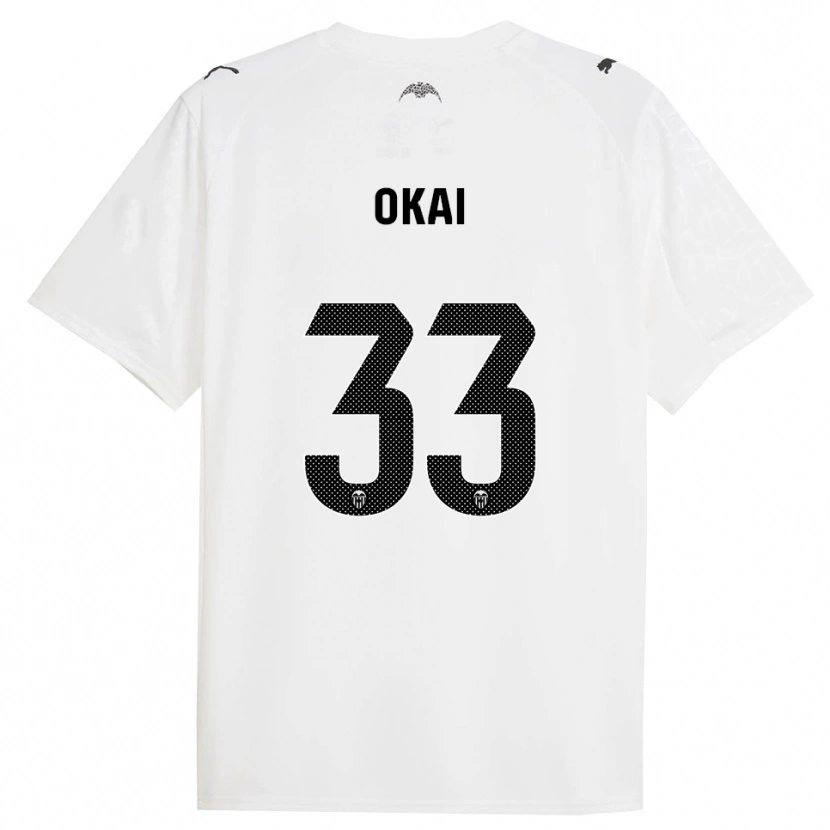 Danxen Kobiety Leslie Okai #33 Biało-Czarny Domowa Koszulka 2025/26 Koszulki Klubowe