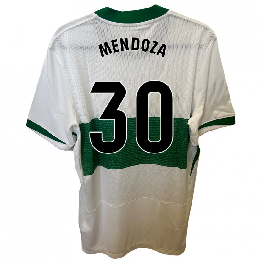 Danxen Kobiety Rodrigo Mendoza #30 Biało-Zielony Domowa Koszulka 2025/26 Koszulki Klubowe