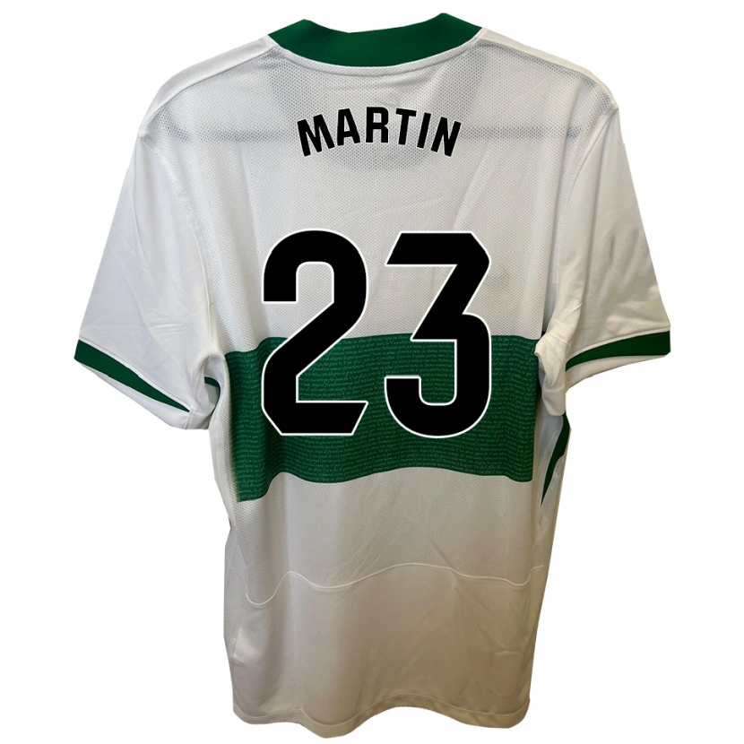 Danxen Kobiety Carlos Martin #23 Biało-Zielony Domowa Koszulka 2025/26 Koszulki Klubowe
