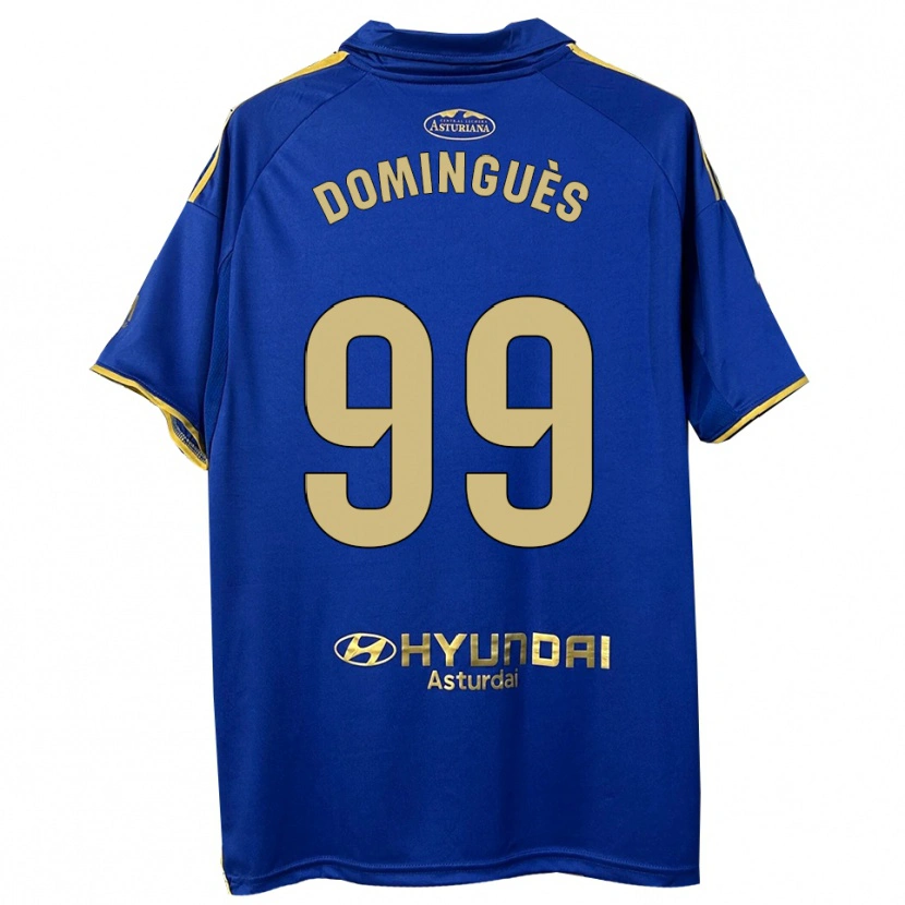Danxen Kobiety Brandon Dominguès #99 Niebiesko-Złoty Domowa Koszulka 2025/26 Koszulki Klubowe