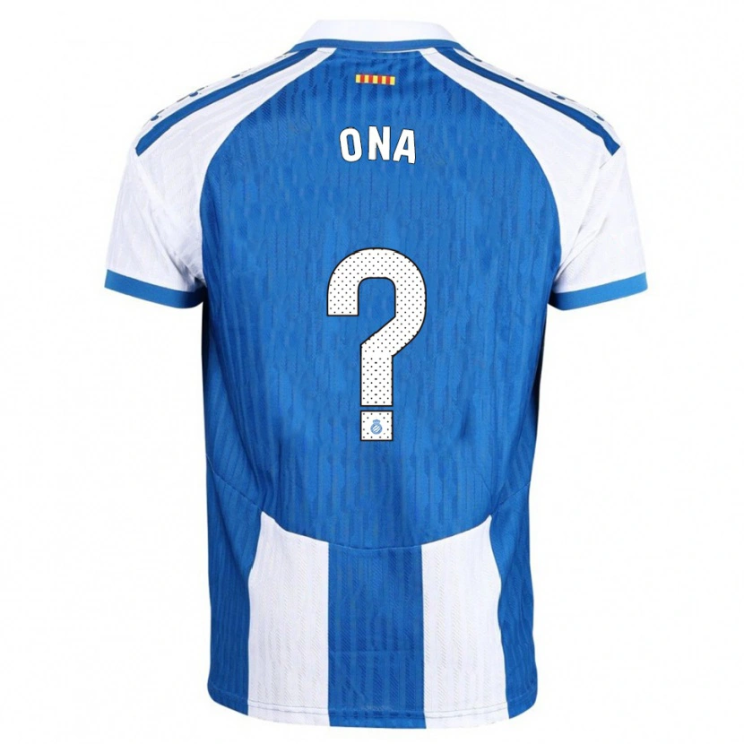 Danxen Kobiety Ona Baradad Rius #0 Niebiesko-Biały Domowa Koszulka 2025/26 Koszulki Klubowe