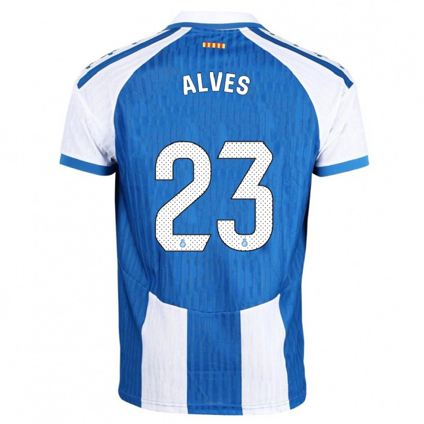 Danxen Kobiety Lucas Alves #23 Niebiesko-Biały Domowa Koszulka 2025/26 Koszulki Klubowe