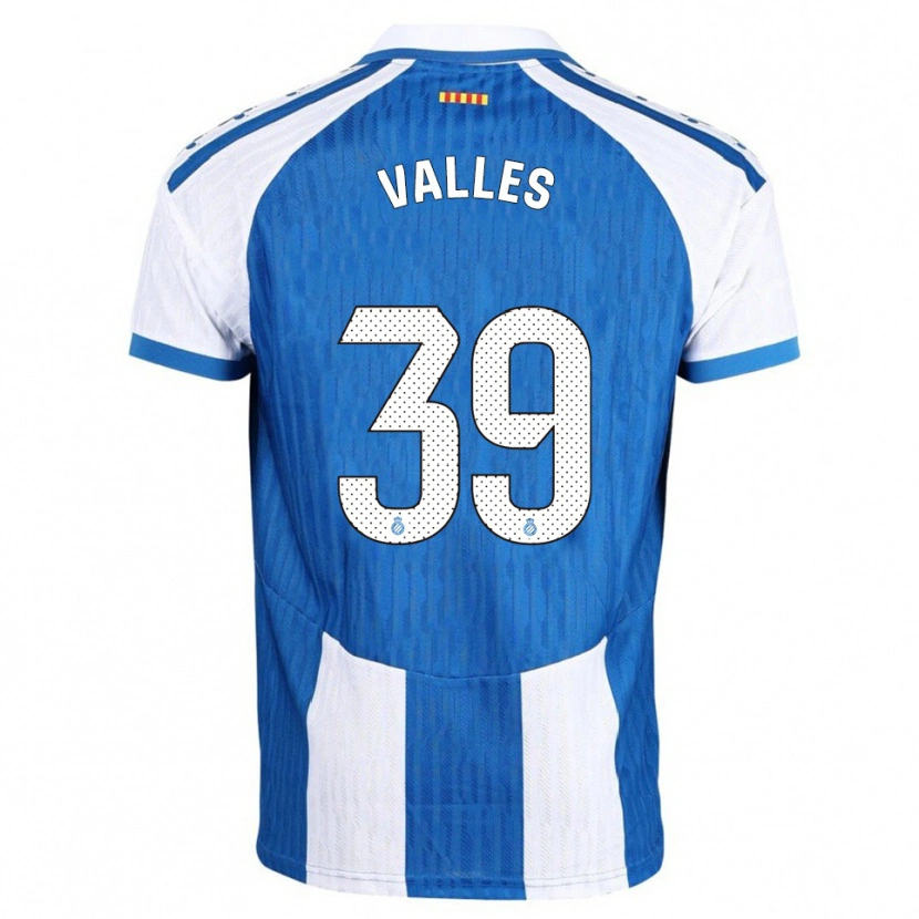 Danxen Kobiety Gastón Valles #39 Niebiesko-Biały Domowa Koszulka 2025/26 Koszulki Klubowe