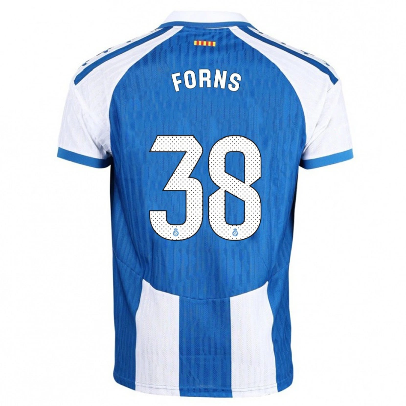 Danxen Kobiety Ian Forns #38 Niebiesko-Biały Domowa Koszulka 2025/26 Koszulki Klubowe